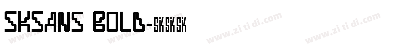 SKSans Bold字体转换